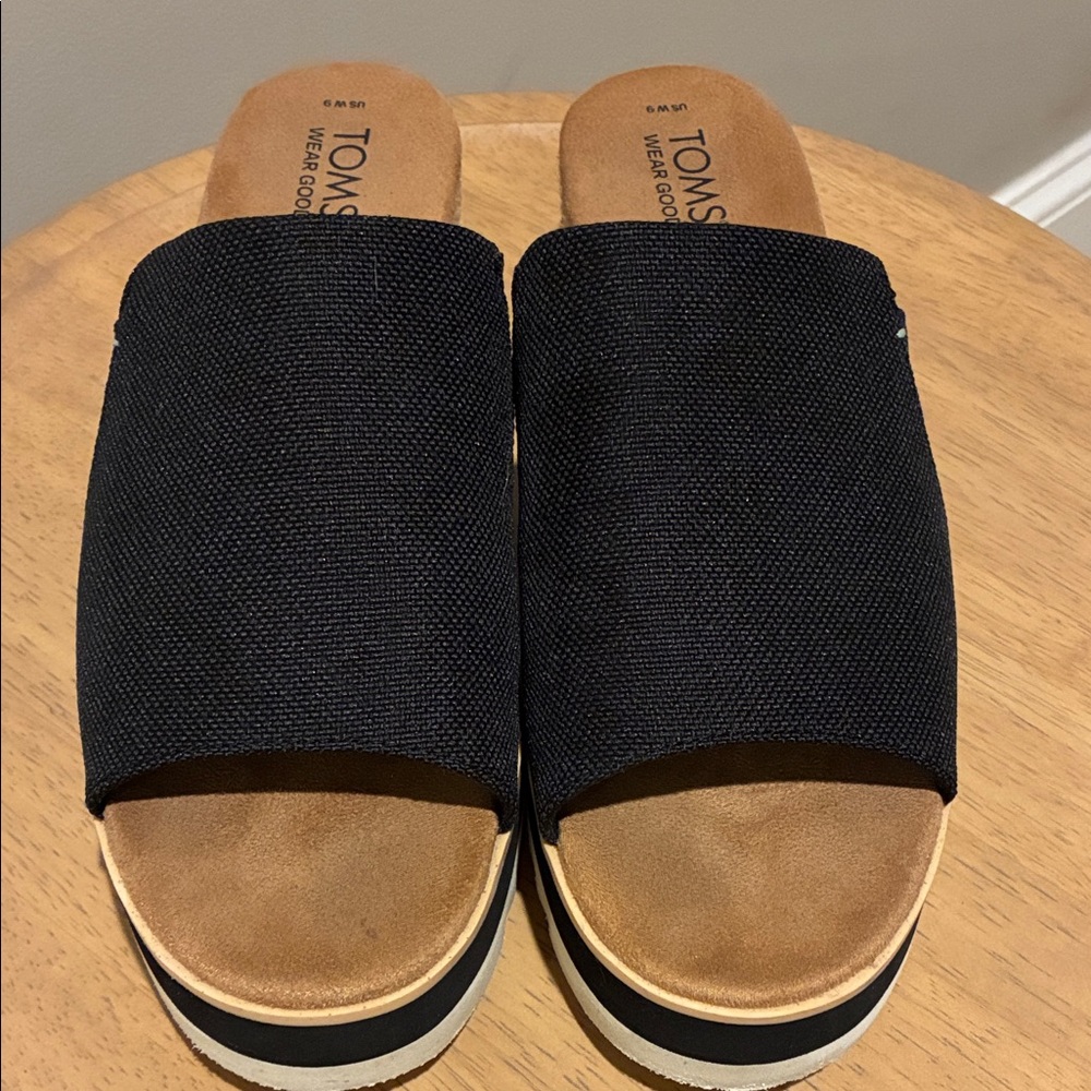 TOMS Diana Mule Platform Wedge Sandals